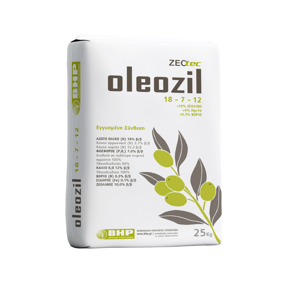 OLEOZIL 18-7-12 0,3B +10% ζεόλιθος MOP