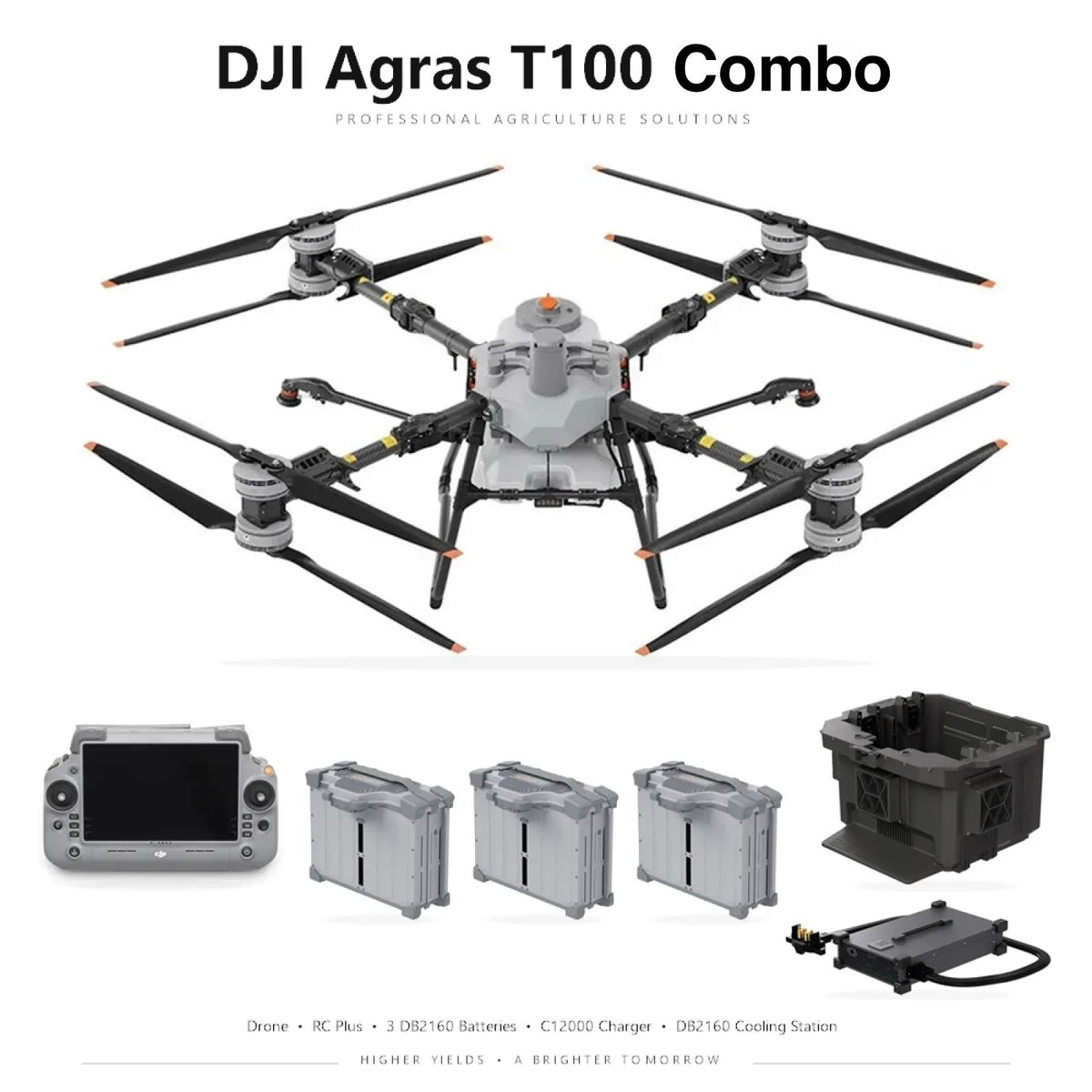 DJI Agras T100 Γεωργικό (100Lt) (KIT: 3 Μπαταρίες & Φορτιστής)